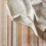 ESTRELLA EMBROIDERY Fabric – VERMILION | Schumacher | Wallpa ESTRELLA EMBROIDERY fabric VERMILION color by Schumacher