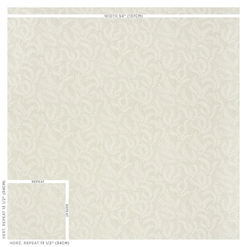 ETCHED FERN Fabric – NATURAL | Schumacher | Wallpaper Twins ETCHED FERN fabric NATURAL color by Schumacher