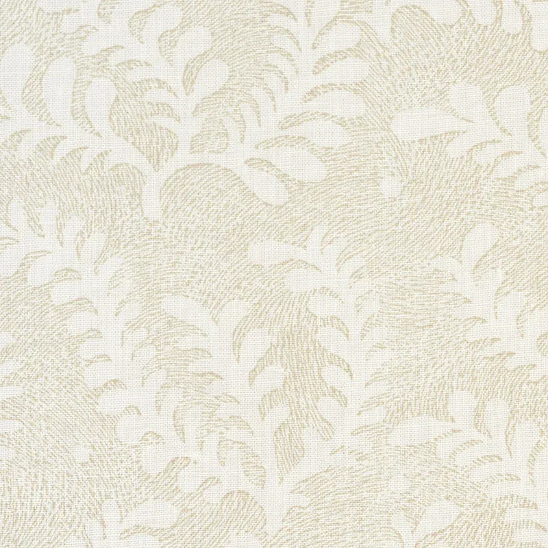 ETCHED FERN Fabric – NATURAL | Schumacher | Wallpaper Twins ETCHED FERN fabric NATURAL color by Schumacher