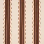 ETRUSCAN STRIPE Fabric – BROWN | Schumacher | Wallpaper Twin ETRUSCAN STRIPE fabric BROWN color by Schumacher