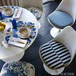 EXOTIC BUTTERFLY Fabric – MARINE | Schumacher | Wallpaper Tw EXOTIC BUTTERFLY fabric MARINE color by Schumacher