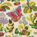 EXOTIC BUTTERFLY fabric MULTI color by Schumacher