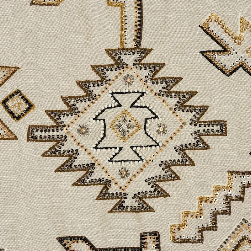 Ezma Embroidery Fabric – NEUTRAL | Schumacher | Wallpaper Tw Ezma Embroidery fabric NEUTRAL color by Schumacher