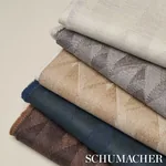 EZRA WOOL fabric BASALT color by Schumacher