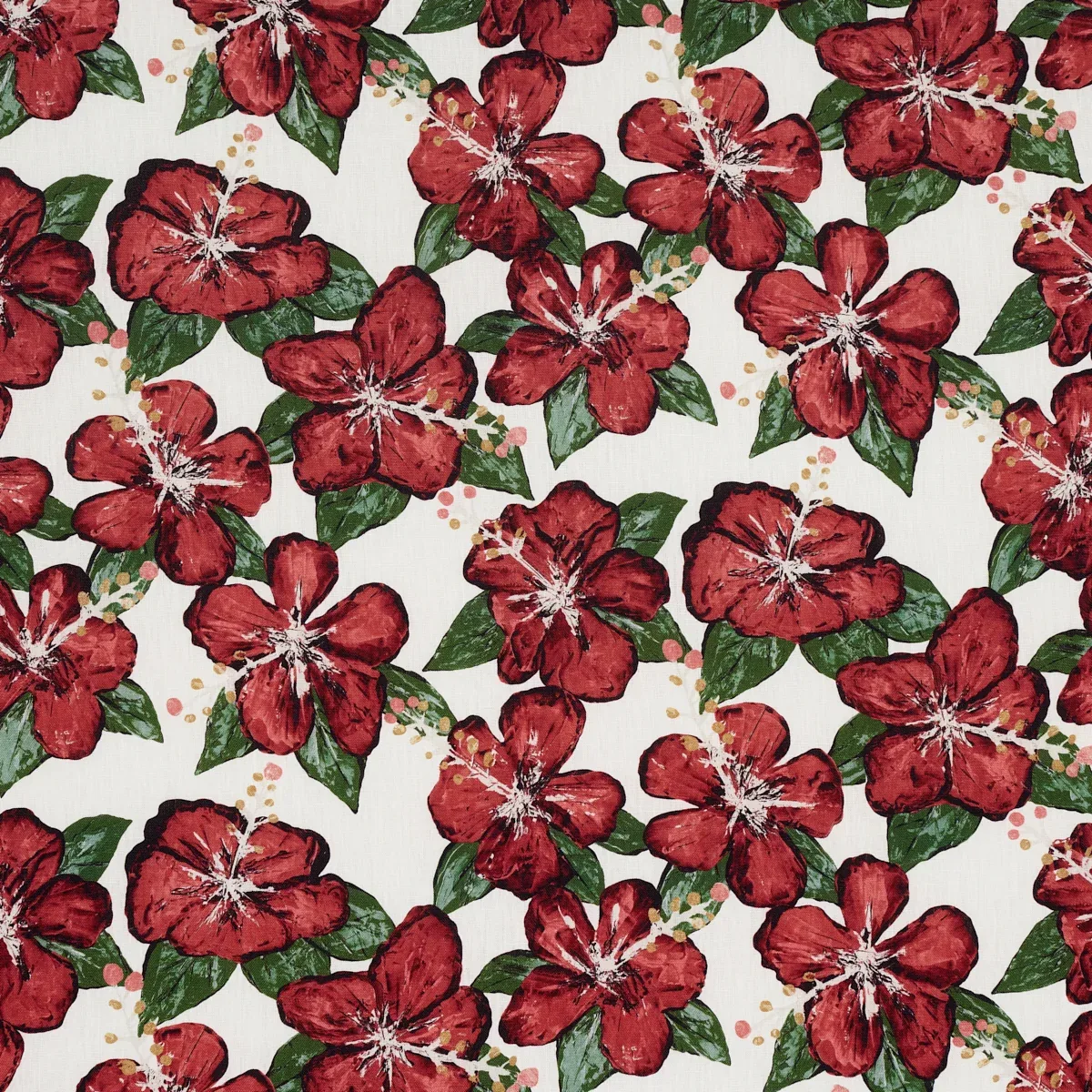 FABIENNE fabric RED color by Schumacher
