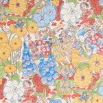 FAIRIE GARDEN Fabric – YELLOW AND IVORY | Schumacher | Wallp FAIRIE GARDEN fabric YELLOW AND IVORY color by Schumacher