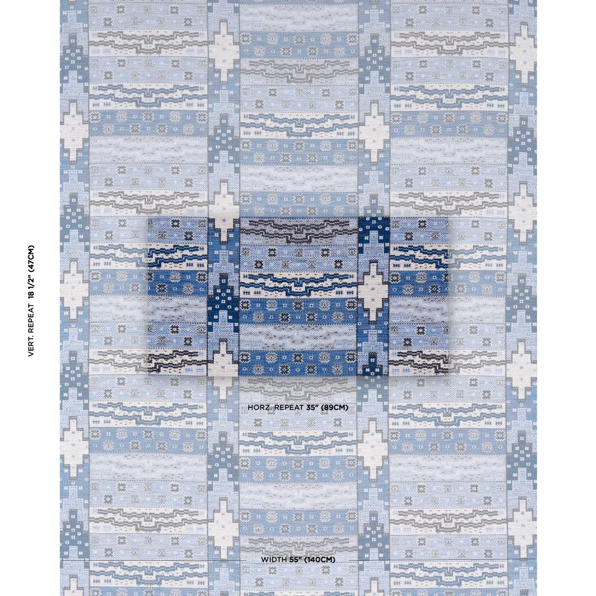 FAIRUZA FLATWEAVE Fabric – DENIM | Schumacher | Wallpaper Tw FAIRUZA FLATWEAVE fabric DENIM color by Schumacher