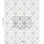 FAIRVIEW CROSS STITCH EMBROIDERY fabric INDIGO color by Schumacher