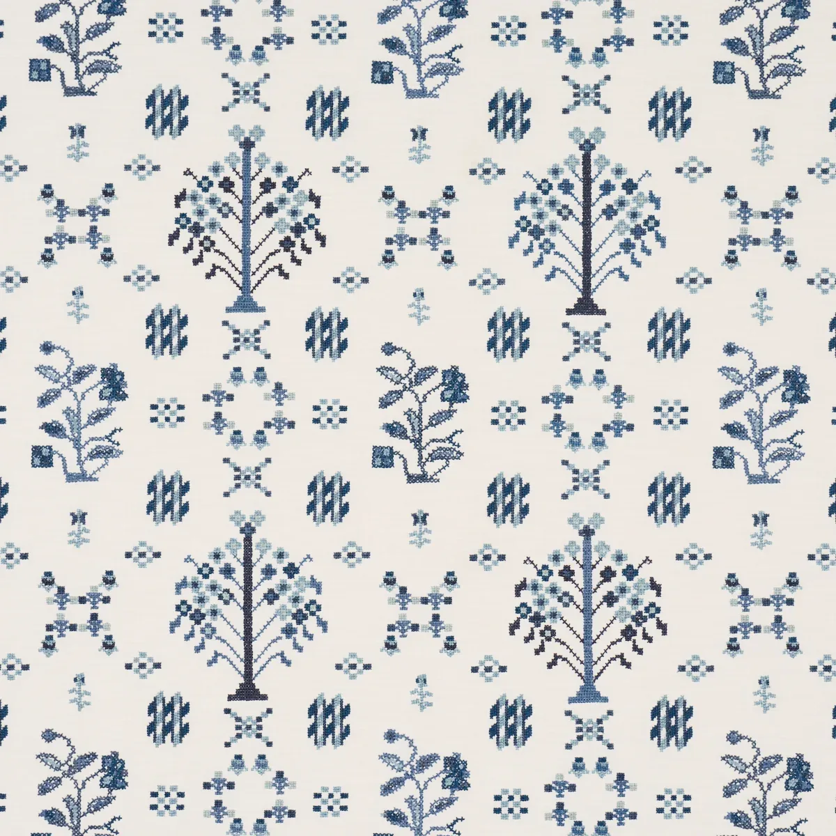 85981 | FAIRVIEW CROSS STITCH EMBROIDERY – INDIGO