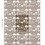 Farm Scene fabric BROWN color by Schumacher