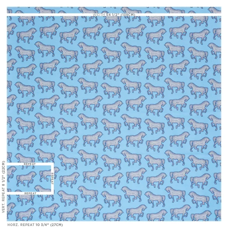 FAUBOURG Fabric – BLUE | Schumacher | Wallpaper Twins FAUBOURG fabric BLUE color by Schumacher