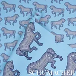 FAUBOURG Fabric – BLUE | Schumacher | Wallpaper Twins FAUBOURG fabric BLUE color by Schumacher