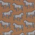 FAUBOURG fabric BROWN color by Schumacher