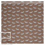 FAUBOURG fabric BROWN color by Schumacher