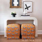 FAUBOURG Fabric – ORANGE | Schumacher | Wallpaper Twins FAUBOURG fabric ORANGE color by Schumacher