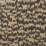 FAUNA fabric CARBON color by Schumacher