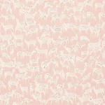 FAUNA fabric DUSTY PINK color by Schumacher