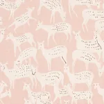 FAUNA fabric DUSTY PINK color by Schumacher