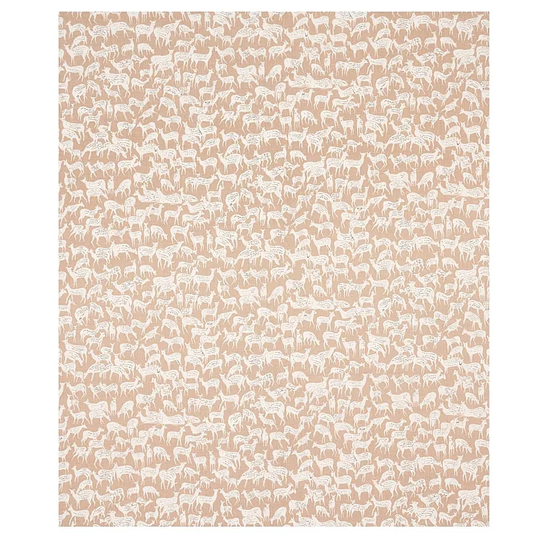FAUNA fabric FAWN color by Schumacher