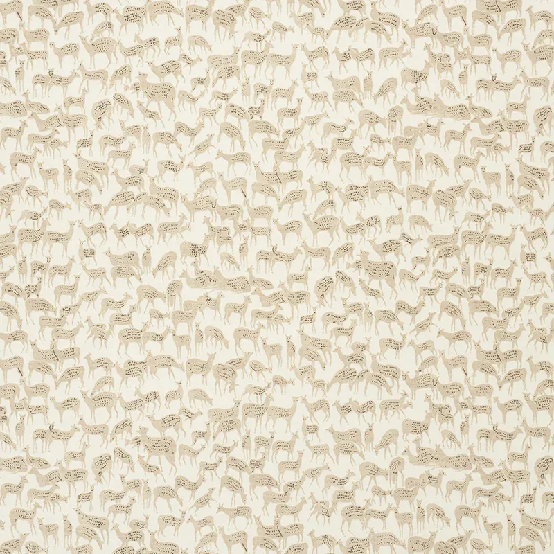 FAUNA fabric NATURAL color by Schumacher