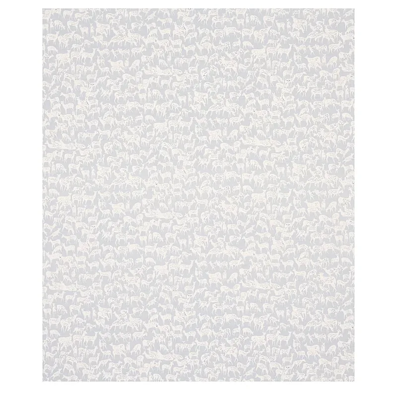 FAUNA fabric SLATE BLUE color by Schumacher