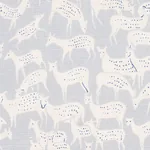 FAUNA fabric SLATE BLUE color by Schumacher