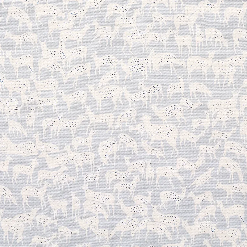 FAUNA fabric SLATE BLUE color by Schumacher