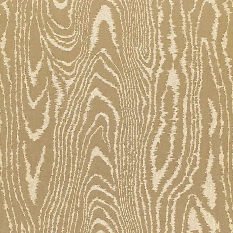 FAUX BOIS MOIRÉ WEAVE fabric BRONZE color by Schumacher