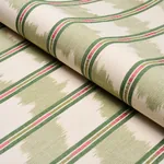 FAYE IKAT Fabric – LEAF | Schumacher | Wallpaper Twins FAYE IKAT fabric LEAF color by Schumacher