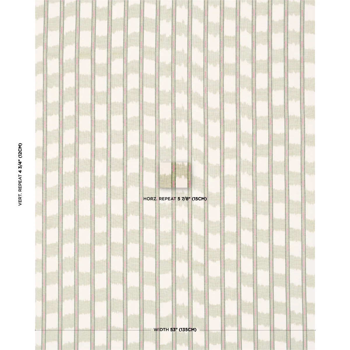 FAYE IKAT Fabric – LEAF | Schumacher | Wallpaper Twins FAYE IKAT fabric LEAF color by Schumacher