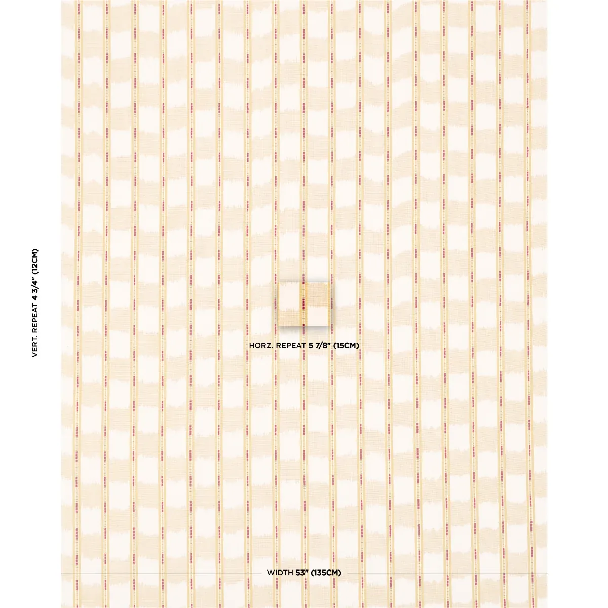 FAYE IKAT Fabric – OCHRE | Schumacher | Wallpaper Twins FAYE IKAT fabric OCHRE color by Schumacher