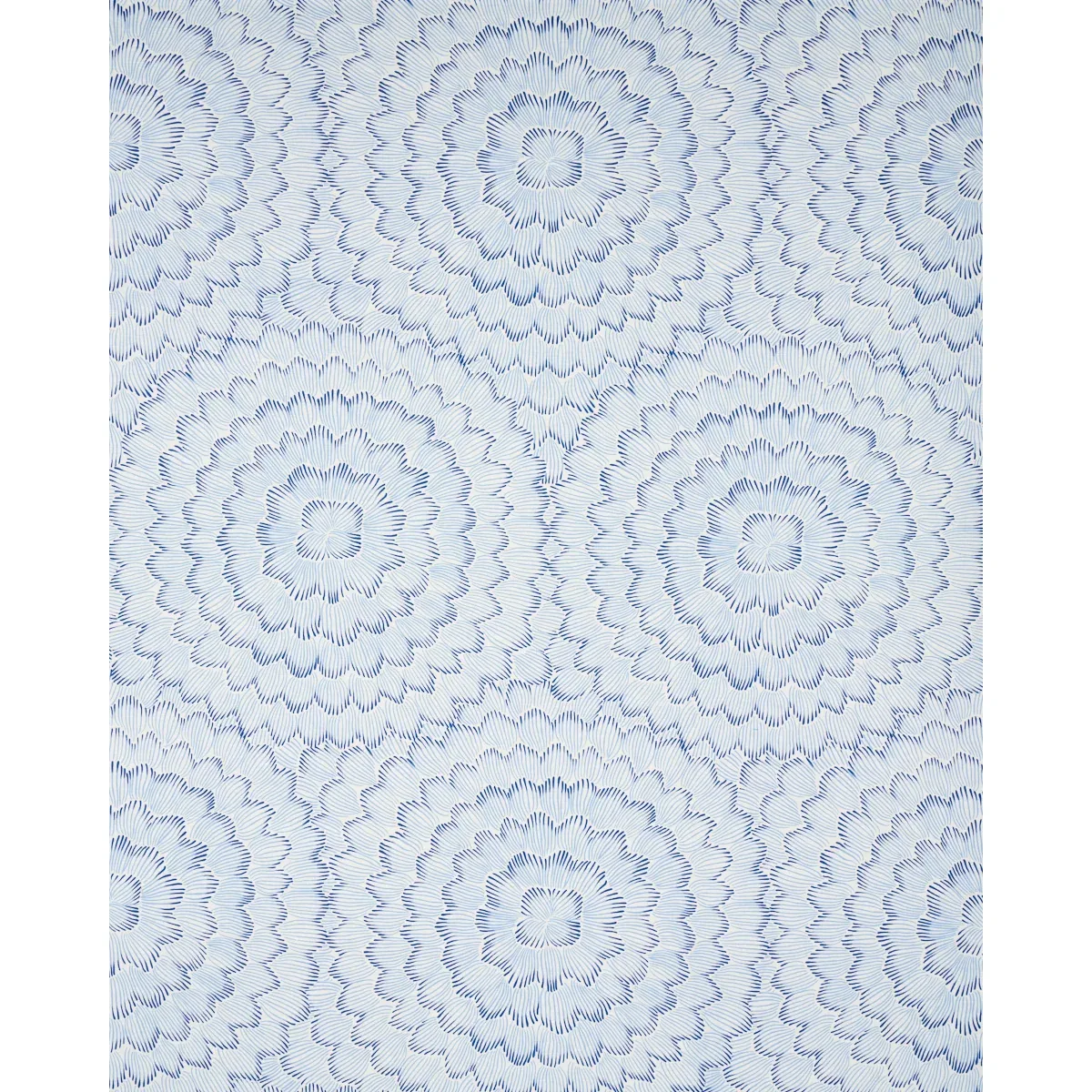 FEATHER BLOOM Fabric – TWO BLUES | Schumacher | Wallpaper Tw FEATHER BLOOM fabric TWO BLUES color by Schumacher
