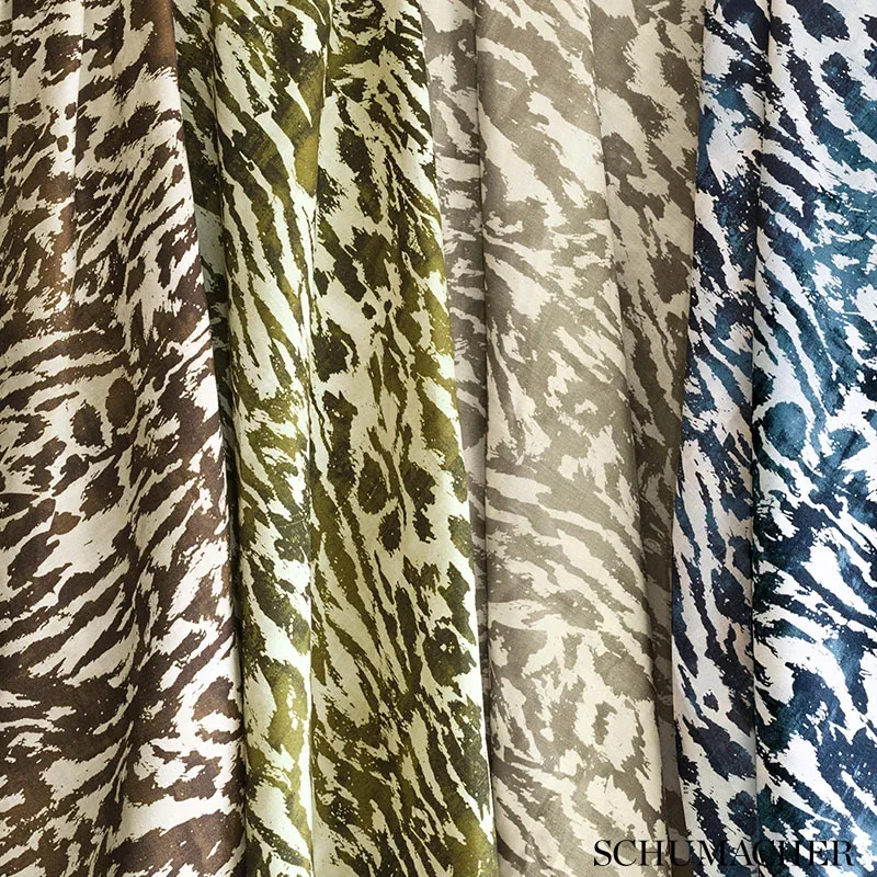 FELINE Fabric – NATURAL | Schumacher | Wallpaper Twins FELINE fabric NATURAL color by Schumacher