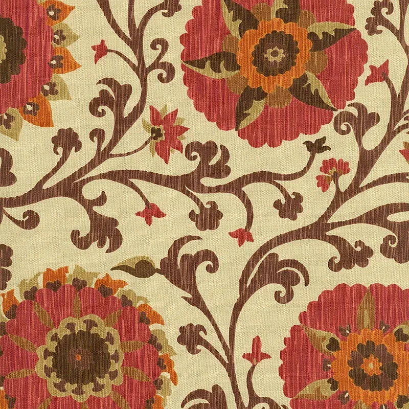 1327002 | FERGANA EMBROIDERY PRINT – RAISIN