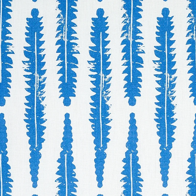 Fern Fabric – BLUE | Schumacher | Wallpaper Twins Fern fabric BLUE color by Schumacher