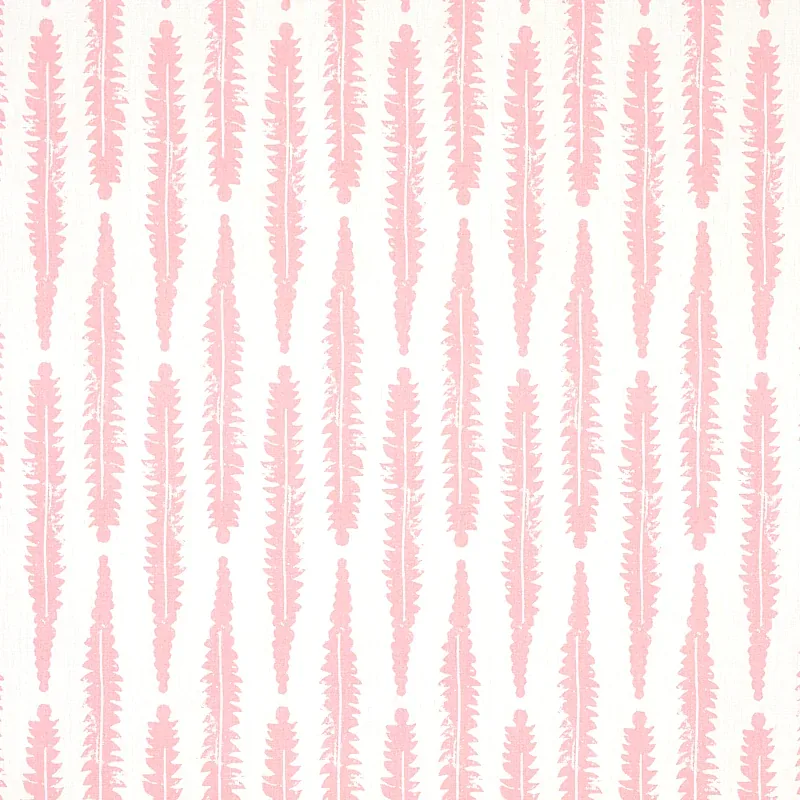 Fern fabric PINK color by Schumacher