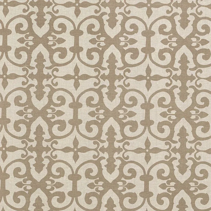 FERNE PARK fabric BROWN color by Schumacher