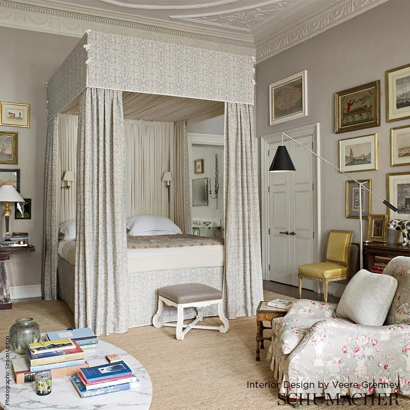 FERNE PARK Fabric – LILAC | Schumacher | Wallpaper Twins FERNE PARK fabric LILAC color by Schumacher