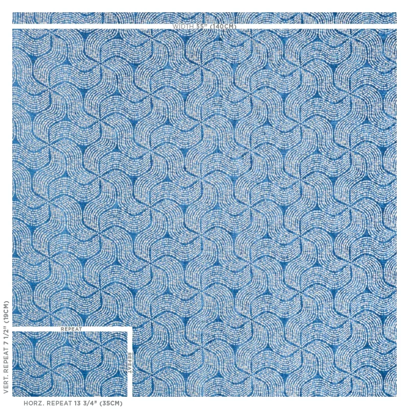FIADOR Fabric – BLUE | Schumacher | Wallpaper Twins FIADOR fabric BLUE color by Schumacher