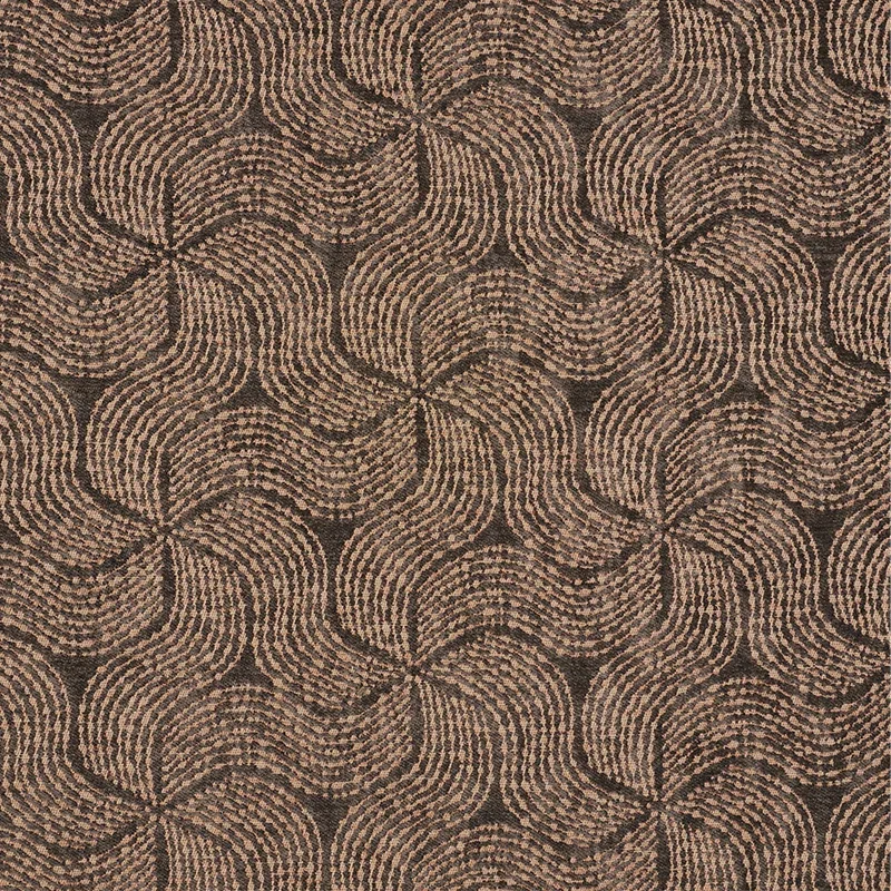 FIADOR fabric BROWN color by Schumacher