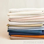 FINN HEAVYWEIGHT LINEN Fabric – TERRACOTTA | Schumacher | Wa FINN HEAVYWEIGHT LINEN fabric TERRACOTTA color by Schumacher
