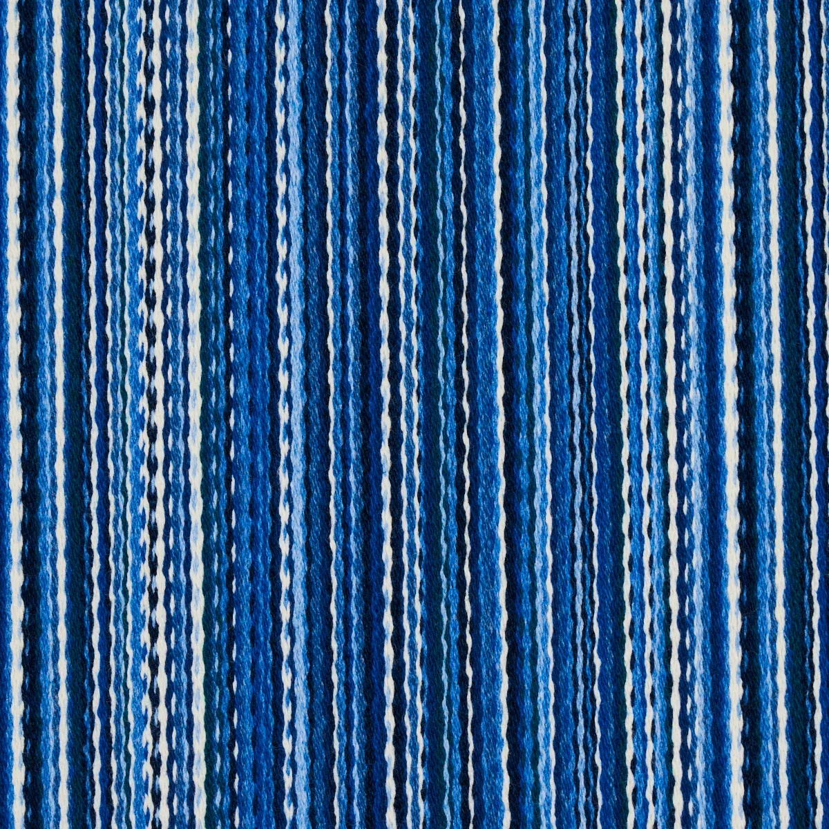 FINO STRIPE INDOOR/OUTDOOR fabric COBALT color by Schumacher