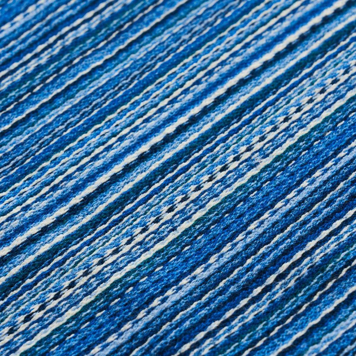 FINO STRIPE INDOOR/OUTDOOR fabric COBALT color by Schumacher