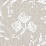 Fiorentina Embroidered Sheer Fabric – OAT | Schumacher | Wal Fiorentina Embroidered Sheer fabric OAT color by Schumacher