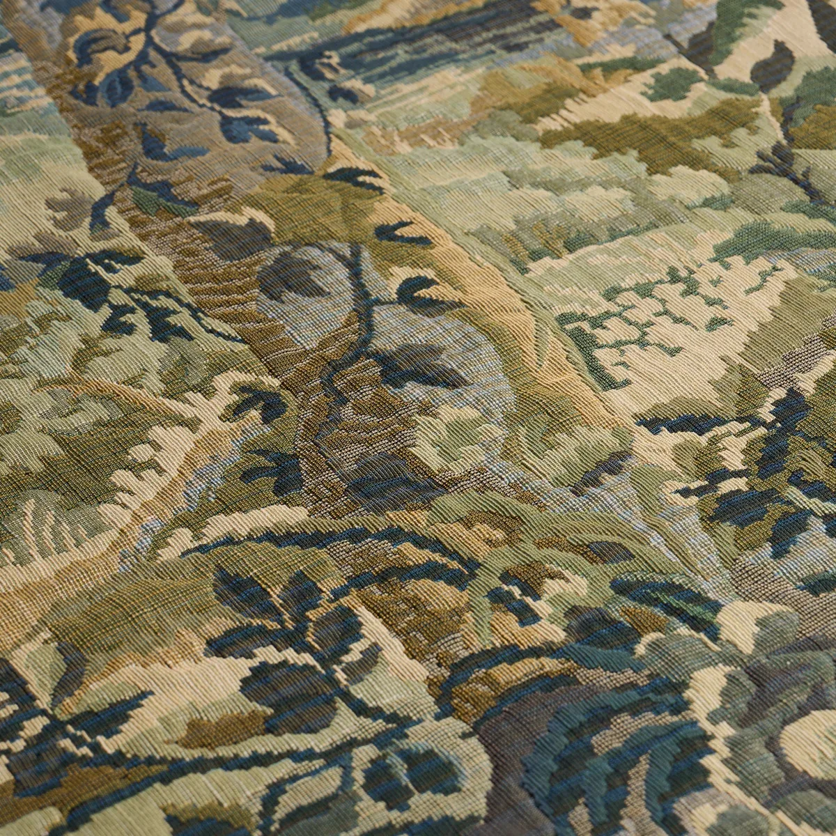 FLEMISH TAPESTRY fabric VERT color by Schumacher
