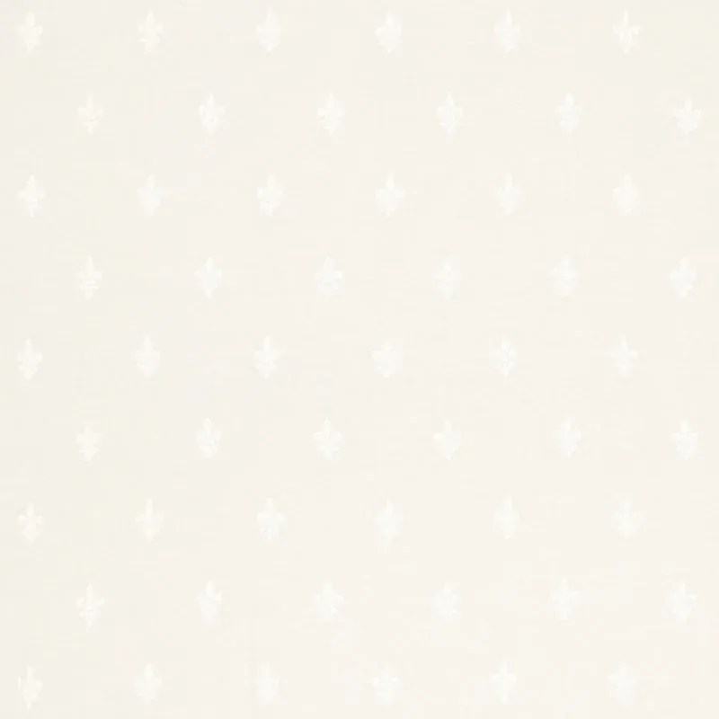 FLEUR DE LYS SHEER fabric IVORY color by Schumacher