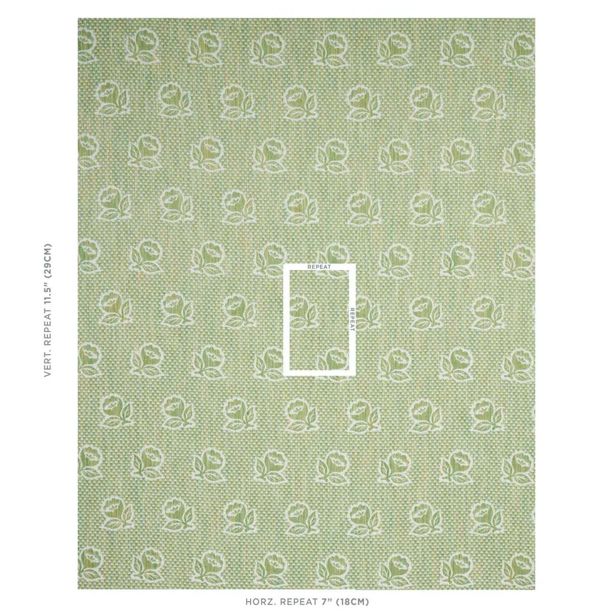 FLEURETTE Fabric – LEAF | Schumacher | Wallpaper Twins FLEURETTE fabric LEAF color by Schumacher