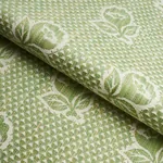 FLEURETTE Fabric – LEAF | Schumacher | Wallpaper Twins FLEURETTE fabric LEAF color by Schumacher