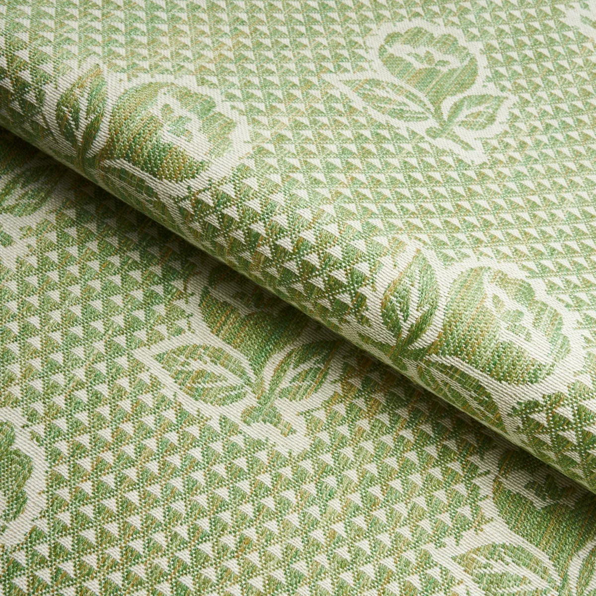 FLEURETTE Fabric – LEAF | Schumacher | Wallpaper Twins FLEURETTE fabric LEAF color by Schumacher