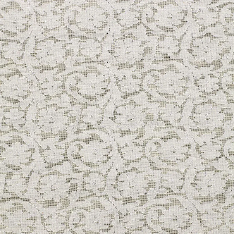 FLORAL CUTWORK CASEMENT fabric NATURAL color by Schumacher